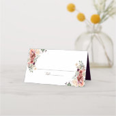 Autumn Elegance Waterverf Bloemen Plaatskaartje (Voorkant)