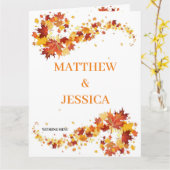 Autumn Elegance Wedding Menu (Gele Bloem)