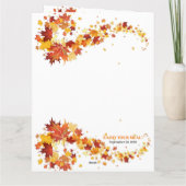 Autumn Elegance Wedding Menu (Achterkant)