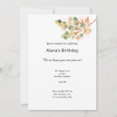 AUTUMN ELEGANT ELEMENTS BIRTHDAY INVITATION KAART (Voorkant)