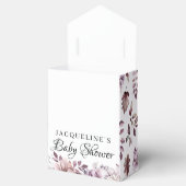 Autumn Elegant Purple Flowers Foliage Bedankdoosjes (Geopend)