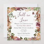 Autumn Elegant Vrijgezellenfeest Kaart (Voorkant)