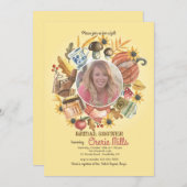 Autumn Elements Fotouitnodiging Kaart (Voorkant / Achterkant)