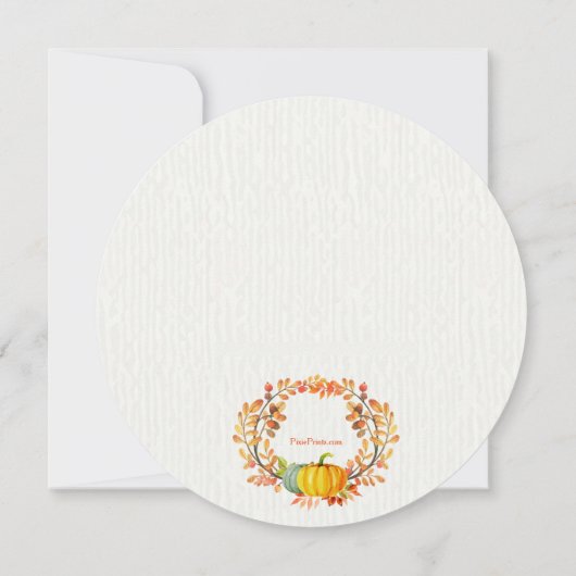 Autumn Elements Uitnodiging (Achterkant)