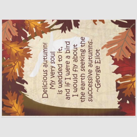 Autumn Eloit Quote Decoupage Paper Tissuepapier (Voorkant)