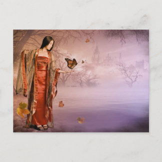 Autumn en Monarch Butterflies Briefkaart