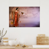 Autumn en Monarch Butterflies Poster (Keuken)