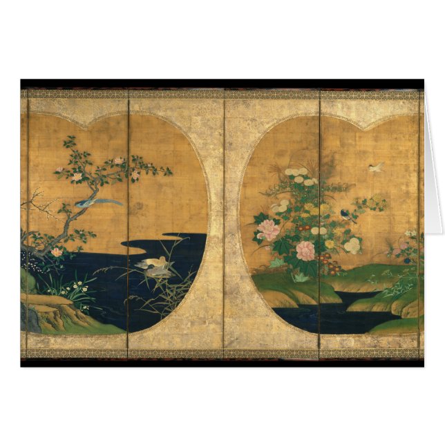 Autumn en Winter Flowers en Birds (Voorkant Horizontaal)