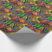 Autumn- en winterelementen cadeaupapier (Hoek)