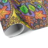 Autumn- en winterelementen cadeaupapier (Rol Hoek)