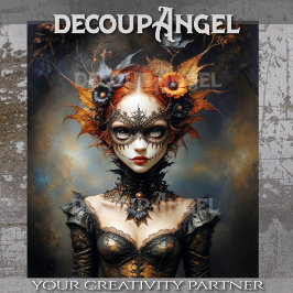 Autumn Enchantress - Gothic Whispers Decoupage Tissuepapier