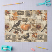  Autumn Ephemera Collage | Rustic Birds Tissuepapier (Craft)
