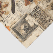  Autumn Ephemera Collage | Rustic Birds Tissuepapier (Detail)