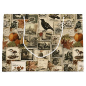 Autumn Ephemera Collage | Rustieke vogels (2) Groot Cadeauzakje (Voorkant)