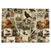 Autumn Ephemera Collage | Rustieke vogels (2) Groot Cadeauzakje (Achterkant)
