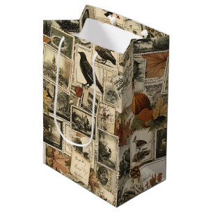  Autumn Ephemera Collage   Rustieke vogels (2) Medium Cadeauzakje
