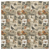  Autumn Ephemera Collage | Rustieke vogels (2) Stof (Swatch)