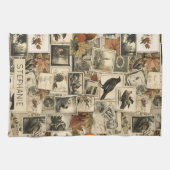  Autumn Ephemera Collage | Rustieke vogels (2) Theedoek (Horizontaal)