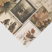 Autumn Ephemera Collage | Rustieke vogels (2) Tissuepapier (Detail)