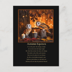 Autumn Equinoix Mabon Pagan Wicca Feestdagenkaart