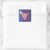 Autumn Equinox-druiven Vierkante Sticker (Tas)