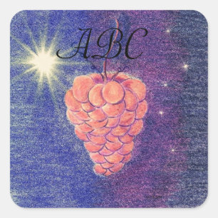 Autumn Equinox-druiven Vierkante Sticker