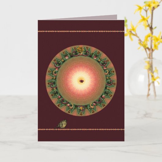 Autumn Equinox Kaart (Gele Bloem)