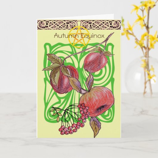 Autumn Equinox Kaart (Gele Bloem)