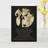 Autumn Equinox Mabon Blessing met heks Kaart (Gele Bloem)