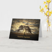 Autumn Equinox Mabon Oak Tree Star Kaart (Gele Bloem)