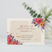 Autumn Essence RSVP Kaartje (Staand voorkant)