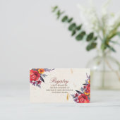 Autumn Essence Wedding Registry Kaarten (Staand voorkant)