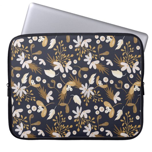Autumn Evening Bloom Laptop Sleeve (Voorkant)