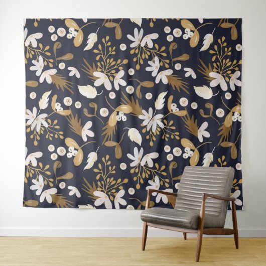 Autumn Evening Bloom Wandkleed (In Situ (horizontaal))