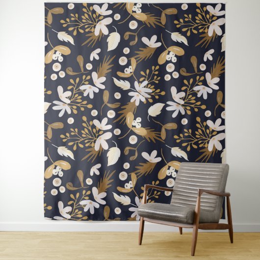 Autumn Evening Bloom Wandkleed (In situ)