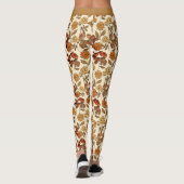 Autumn Exotic Florals Cream Leggings (Achterkant)