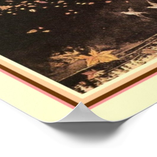 'Autumn Faerie' 1920s Afdrukken - Ida Rentoul Outh Poster (Hoek)