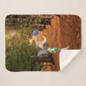 Autumn Faerie Sherpa Deken (Voorkant (horizontaal))