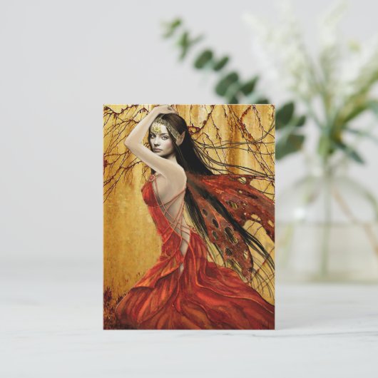 Autumn Fairy Briefkaart (Staand voorkant)