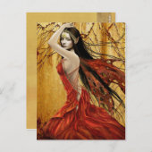 Autumn Fairy Briefkaart (Voorkant / Achterkant)