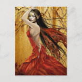 Autumn Fairy Briefkaart (Voorkant)