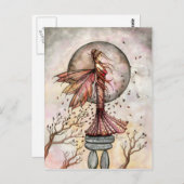 Autumn Fairy Briefkaart beroemd gemaakt door Molly (Voorkant / Achterkant)