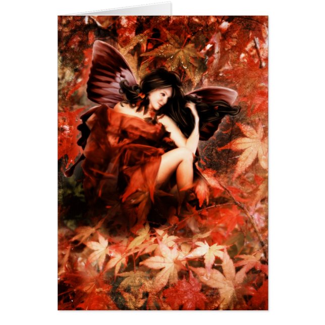 Autumn Fairy Card (Voorkant)