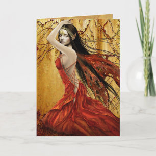 Autumn Fairy Card Kaart