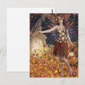 AUTUMN FAIRY FANTASY BRIEFKAART (Voorkant / Achterkant)