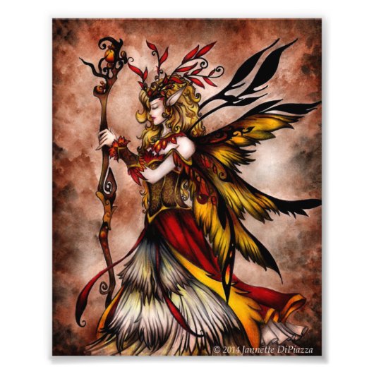 Autumn Fairy Foto Afdruk (Voorkant)