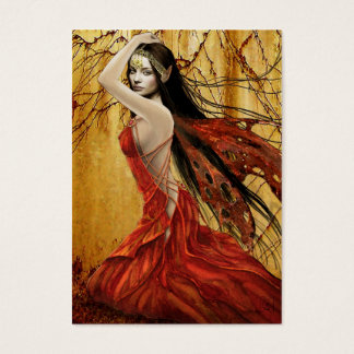 Autumn Fairy Gift Label Visitekaartjes