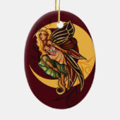 Autumn Fairy Keramisch Ornament (Achterkant)