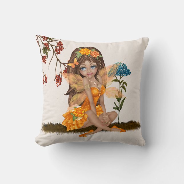 Autumn Fairy Pillow Kussen (Voorkant)