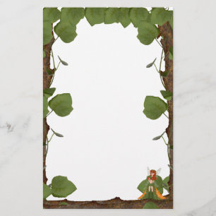 Autumn Fairy Pumpkin Cottage Briefpapier